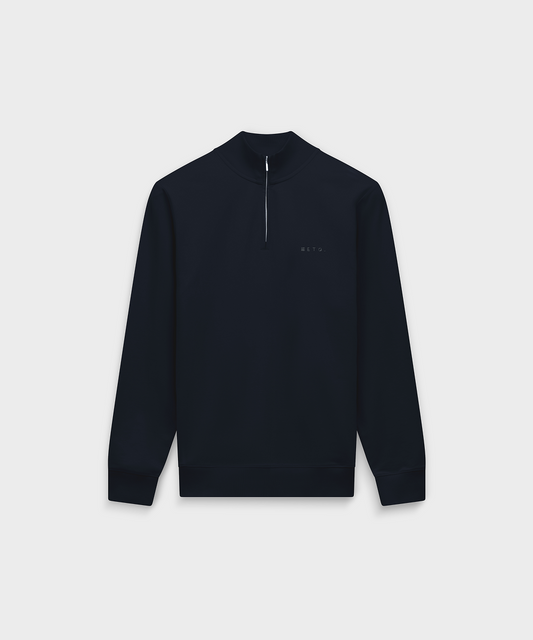 SW 03 Marked Half Zip Blueberry