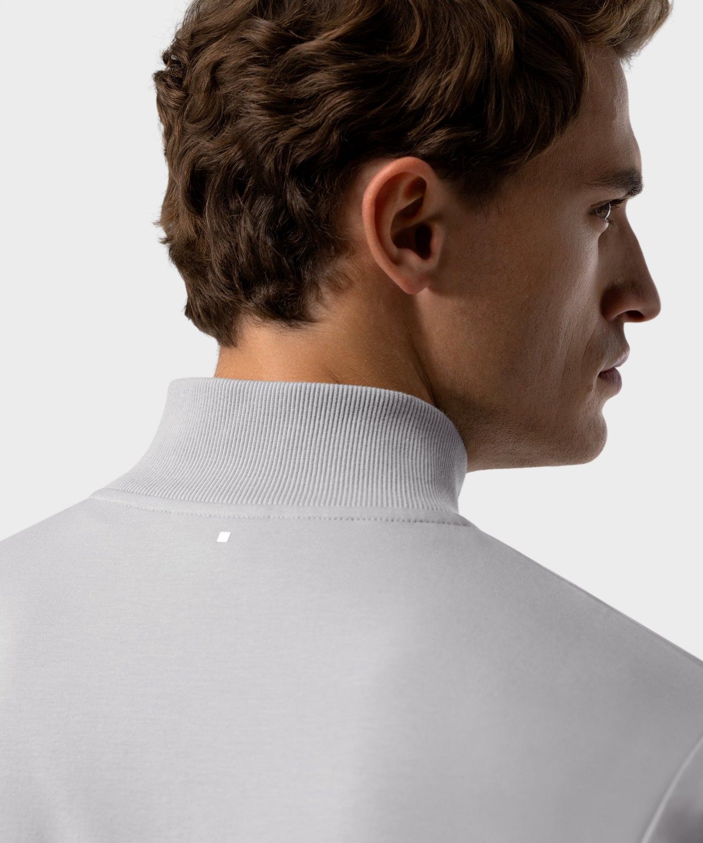 SW 03 Marked Half Zip Cement Grey