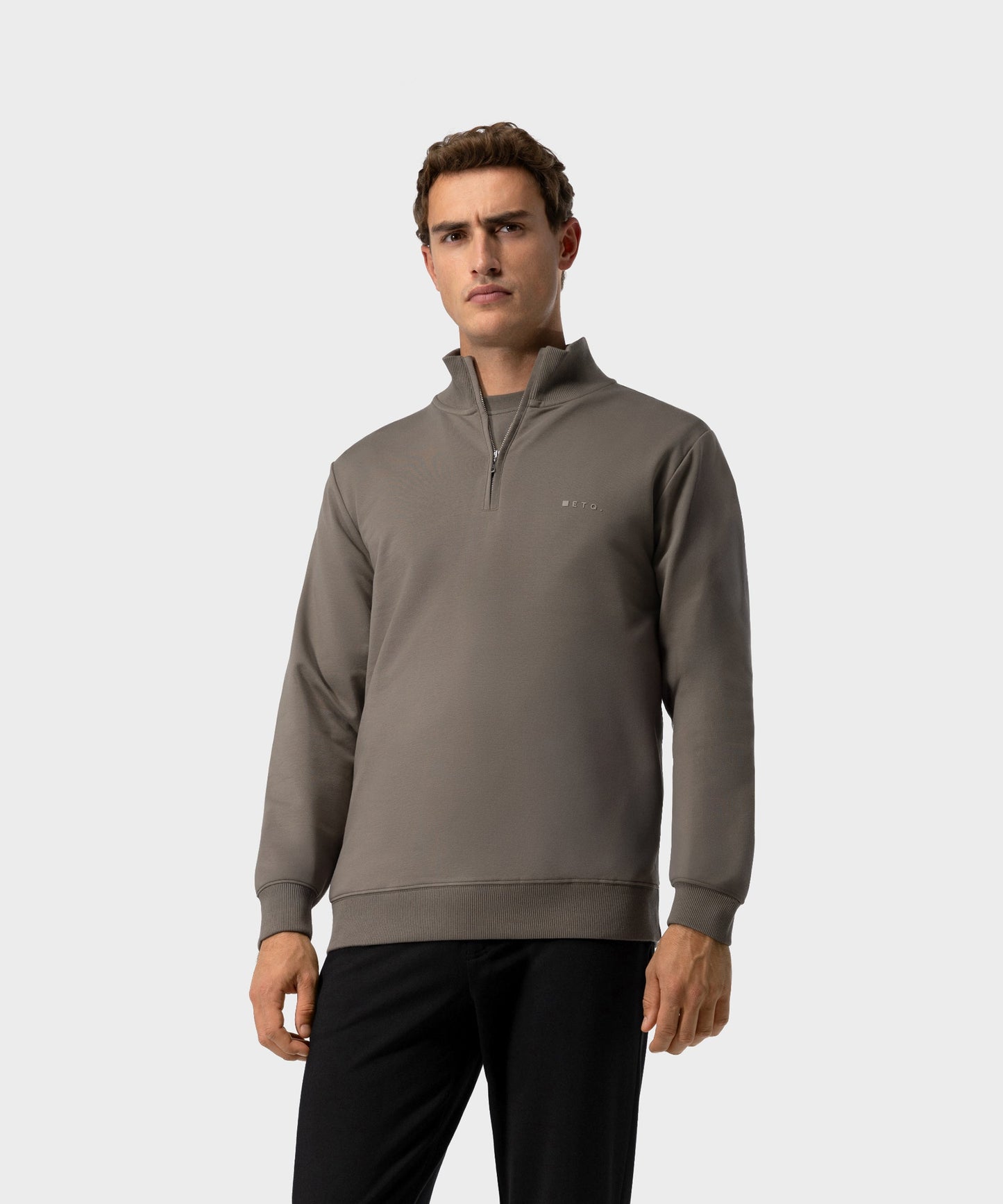SW 03 Marked Half Zip Desert Taupe