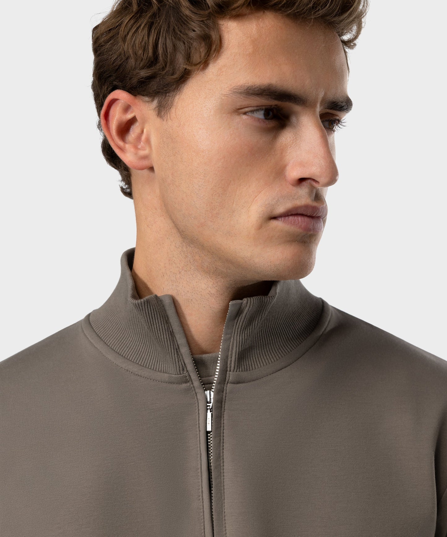 SW 03 Marked Half Zip Desert Taupe