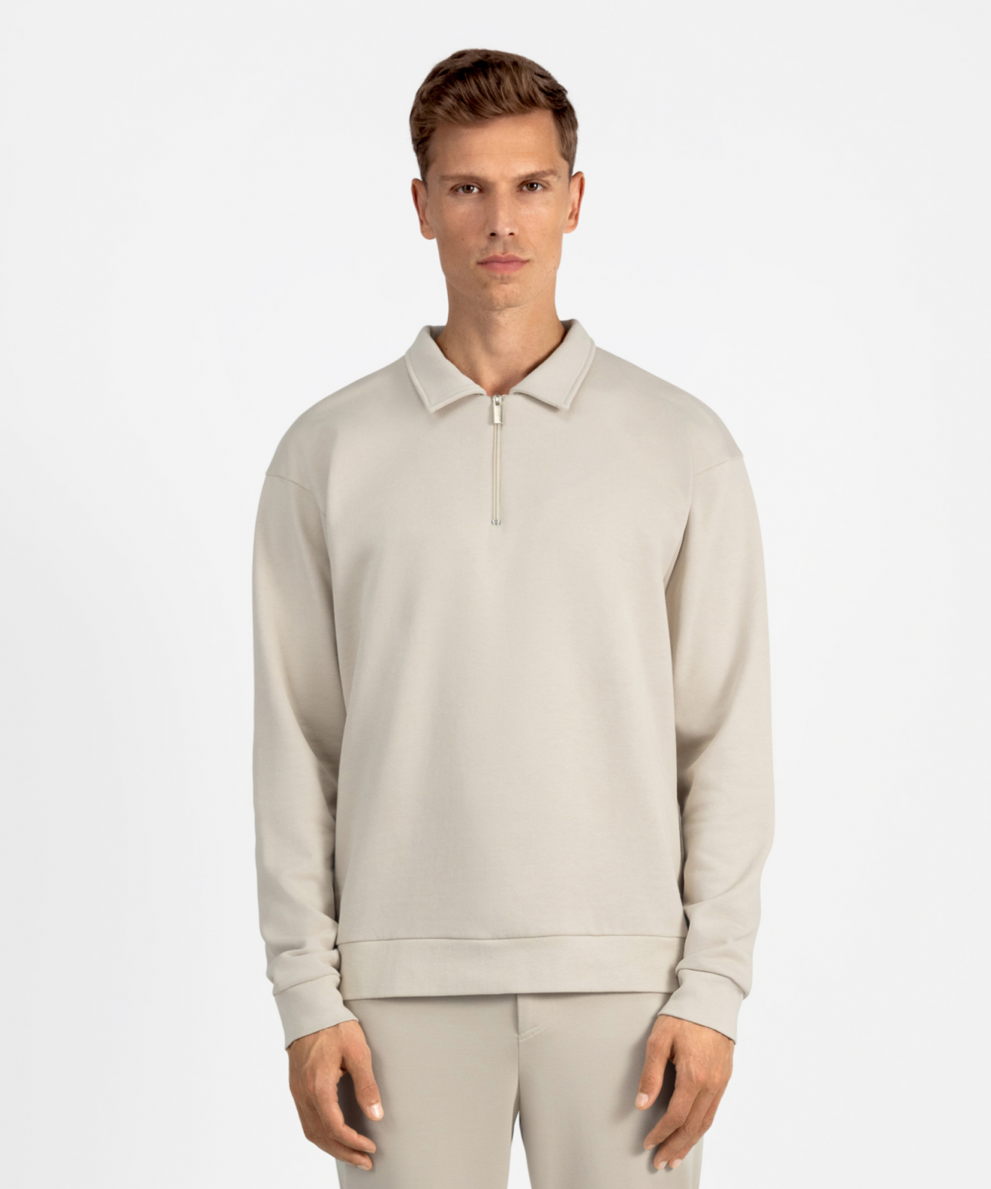 SW 02 Essence Half Zip Sand